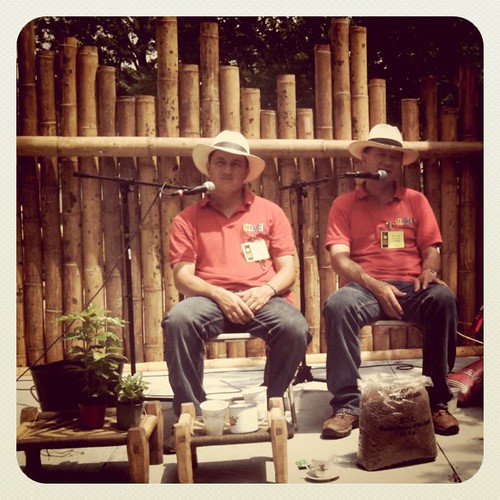 Colombian coffee growers at the Smithsonian Folklife Festival