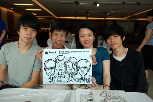 Caricature live sketching for Sime Darby Select Open House Day 2 - 27