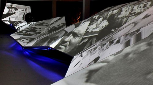 The Wave showing images from the Museum's collection.