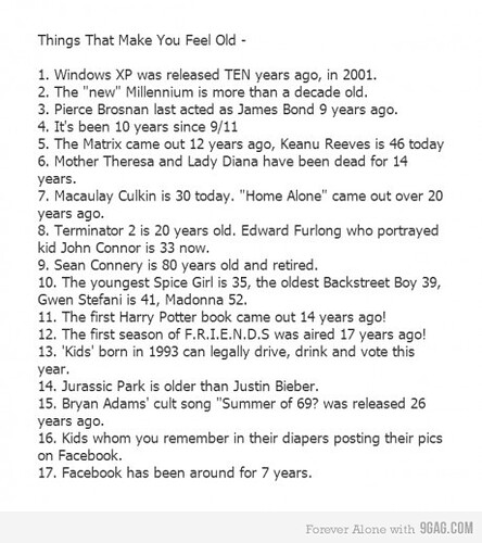 things that make you feel old