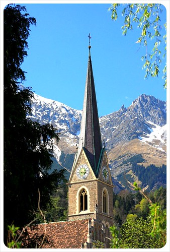 Innsbruck church & mountain