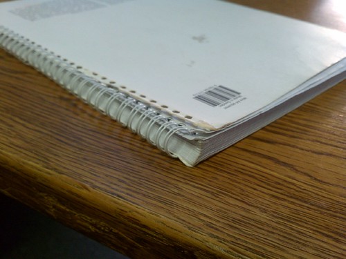 Spine of Whitelines Notebook