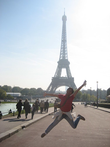 Paris, France - Jumping Shot