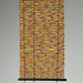 Jackie Abrams and Josh Bernbaum, "Red Sand Dreamings 2," glass cane, waxed linen, beads, 26 x 12.5 inches (2011)