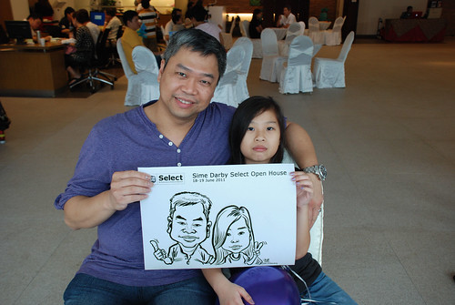 Caricature live sketching for Sime Darby Select Open House Day 1 - 18
