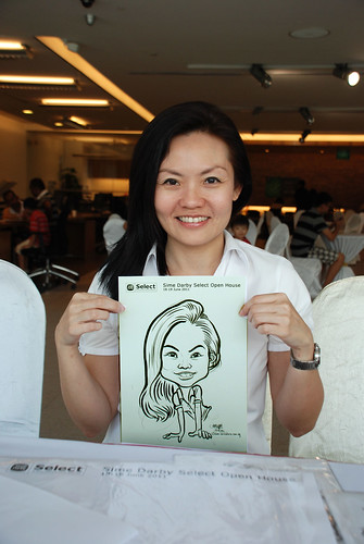 Caricature live sketching for Sime Darby Select Open House Day 2 - 11