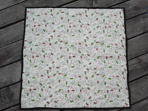 Back of My Quilt from the Christmas Quilt-a-long