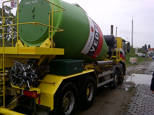 The #Vedettmotel Cement Truck
