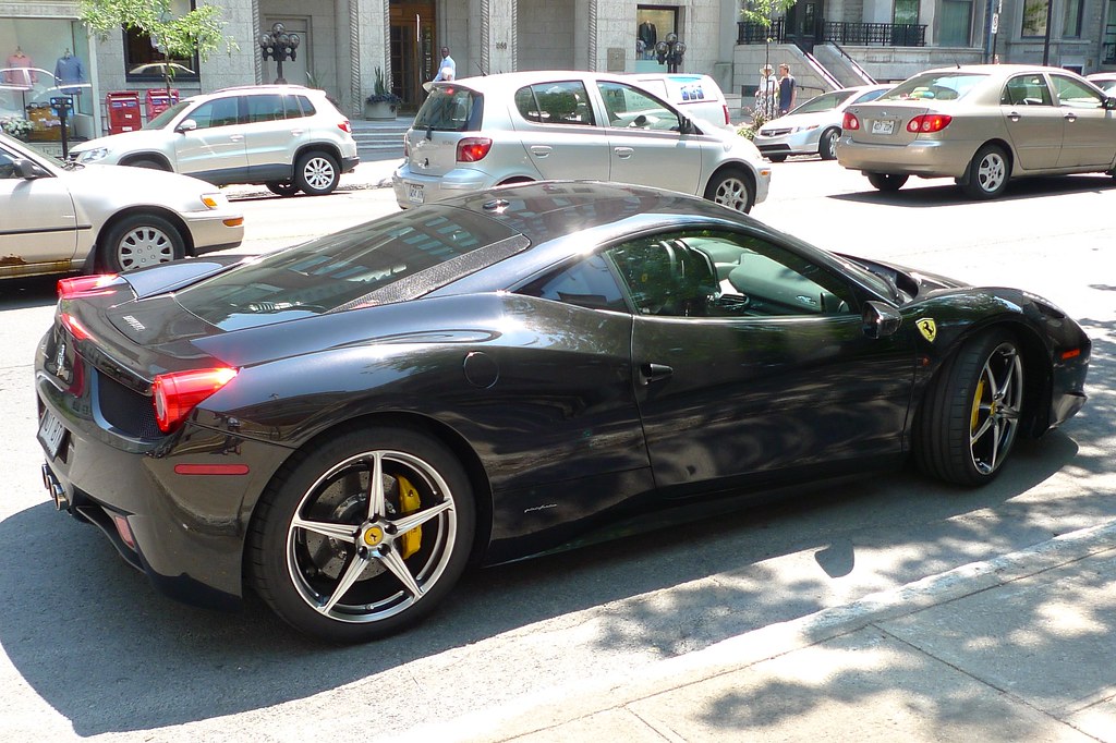 Copyright Photo: 2011 Ferrari 458 Italia - Black Elite Edition by Montreal Photo Daily, on Flickr