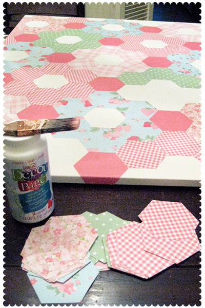 Paper Hexagon "quilt"