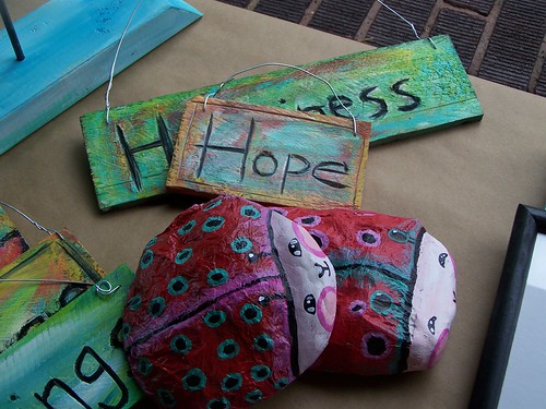 Lady bugs, hope and happiness signs by Emilyannamarie