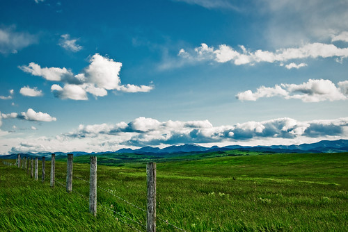  フリー写真素材, 自然・風景, 草原, 雲, カナダ,  