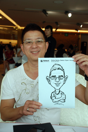 Caricature live sketching for Sime Darby Select Open House Day 1 - 10