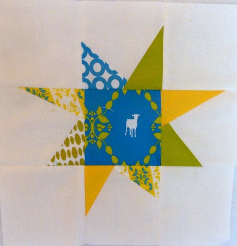 Wonky Star Block - trial for 4x5 {modern} quilt bee by Sarah @ pingsandneedles