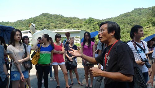 台灣環境資訊協會專題講師梁蔭民向學員說明現今掩埋場的發展及規劃