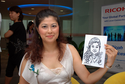 Caricature live sketching for Ricoh Roadshow - 7