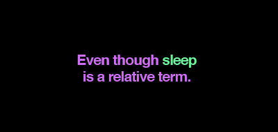 sleep-relative