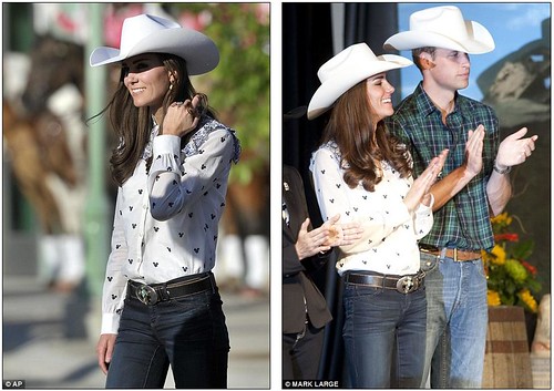Wild Will Hickock and Calamity Kate cause a stampede as they don matching hats and get into the cowboy spirit   7