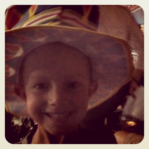 Adam with his circus hat
