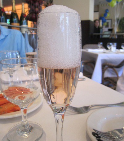 Pink bubbles, Brasserie Jo, Boston