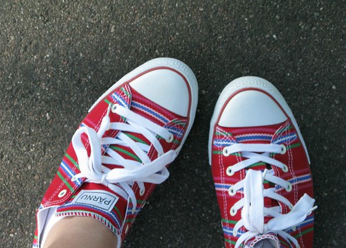 My new red shoes