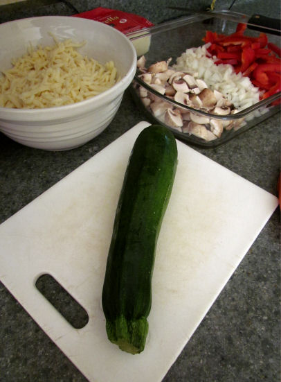 Zucchini Makes and Awesome Pizza Topping!