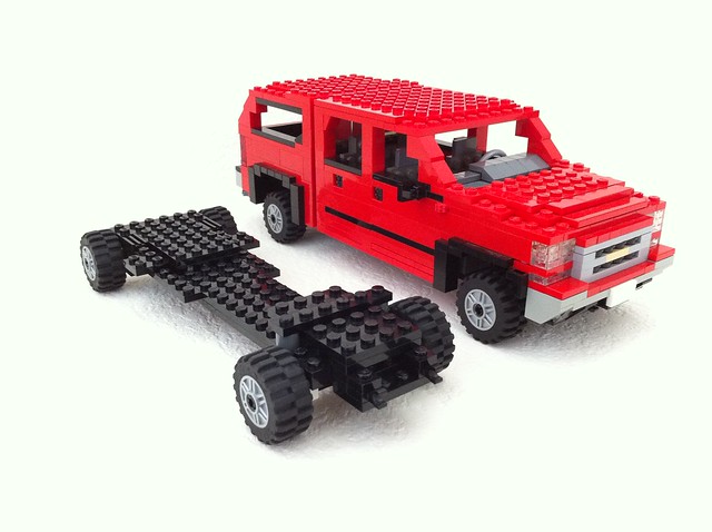 red ford chevrolet car truck gm lego 4x4 top shell pickup f150 2006 chevy chrome frame dodge ram ck silverado camper ralph topper towing updated heavyduty z71 gmt800 savelsberg laddertype
