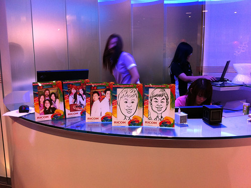Caricature live sketching for Ricoh Roadshow - g