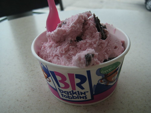 Baskin Robbins cherry ice cream