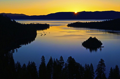 フリー写真素材|自然・風景|湖・池|夕日・夕焼け・日没|カナダ|