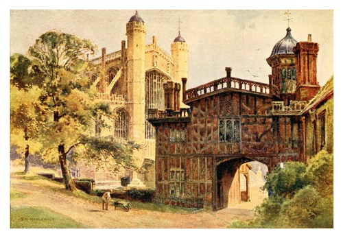 017- Los claustros de la Herradura y capilla San George- Windsor castle 1910- Ernest William Haslehust