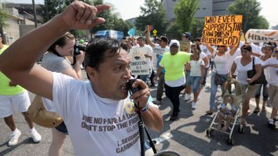 An immigration rights demonstration took place in Atlanta on July 2, 2011 to oppose a draconian law that targets people from various backgrounds. A federal judge has already struck down parts of the bill. by Pan-African News Wire File Photos