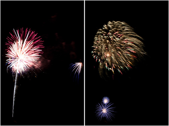 July 4th fireworks diptych 21