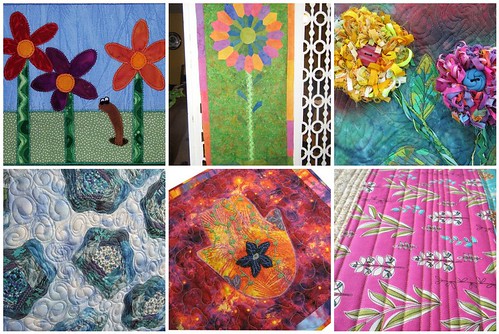 Project QUILTING Off Season FLORAL Challenge Pieces