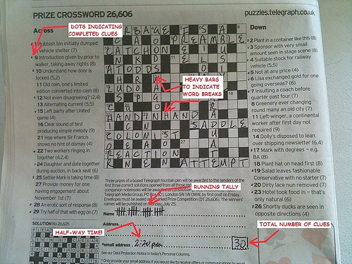Annotated Crossword