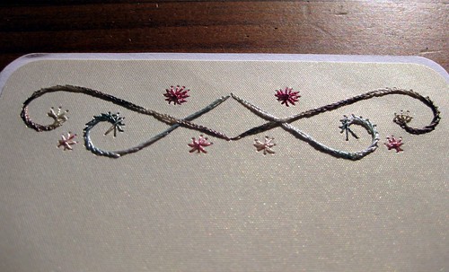 Hand-stitched card