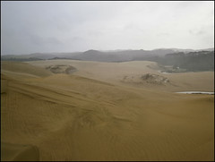 The Te Paki Dunes under the rain and the wind !
