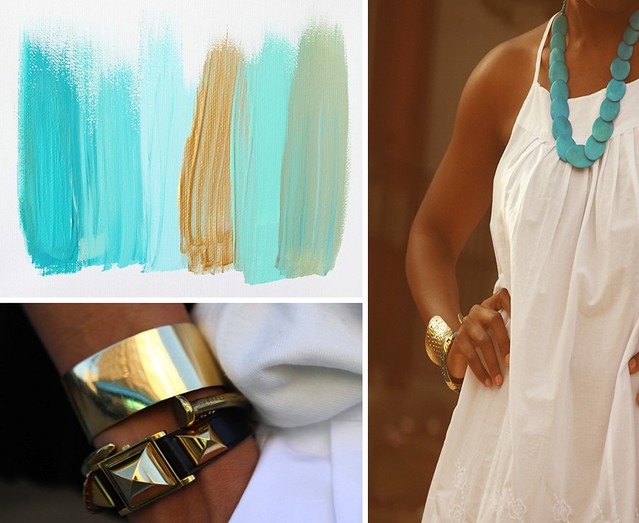 turquoise and gold