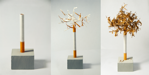 Cigarette Tree Sculpture