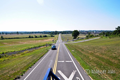 Gettysburg Battlefield from audio tour bus