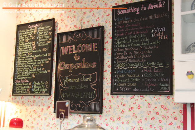 Cupcakes by Sonja menu board