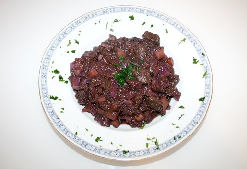 31 - Lamm-Rotkohltopf / Lamb red cabbage stew - Fertiges-Gericht