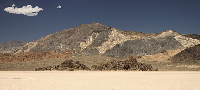 The Grandstand and Cottonwood Mountains at Racetrack Playa in Death Valley National Park