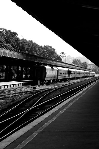 Train at Tanjong Pagar Railway Station