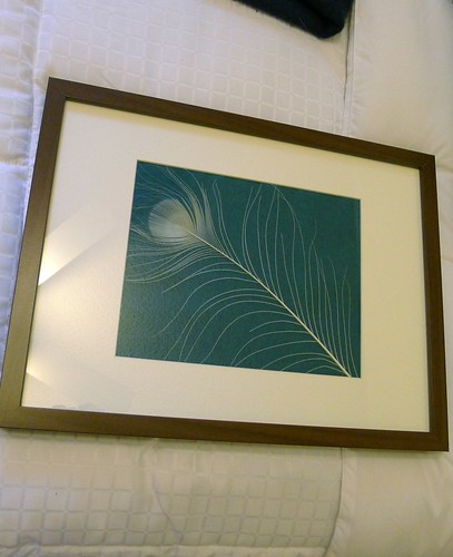 White Feather Framed