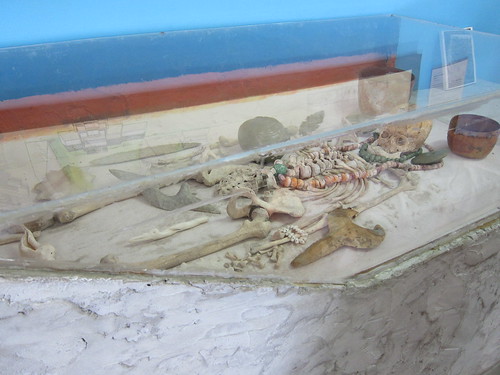 Mayan tomb display