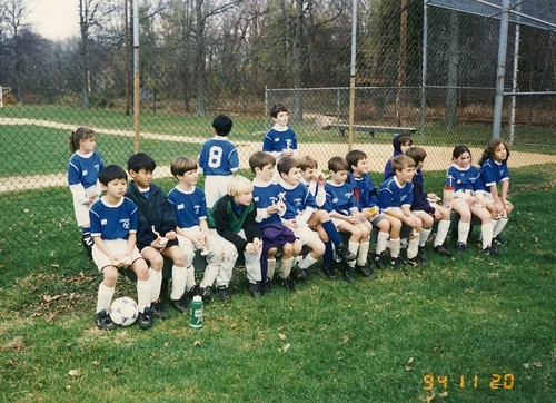 小学３、4年生のサッカーチーム／townで優勝＠NJ州　1994.11.20 by Poran111