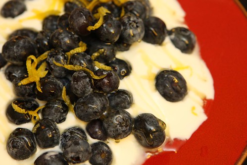 Blueberries with Lemon, Honey, and Quark