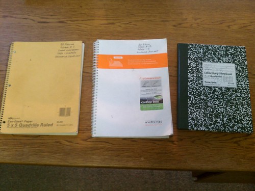 Three recent notebooks