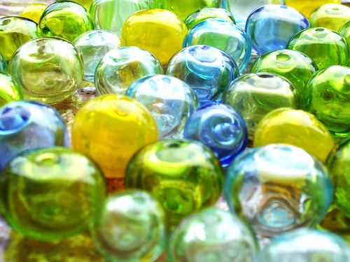 Lampwork, hollow glass beads